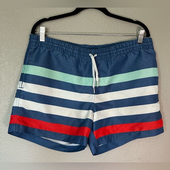 Chubbies 'Me Likey The Stripey' Shortie Classic Swim Trunks Made in USA  Men's M - Picture 1 of 7